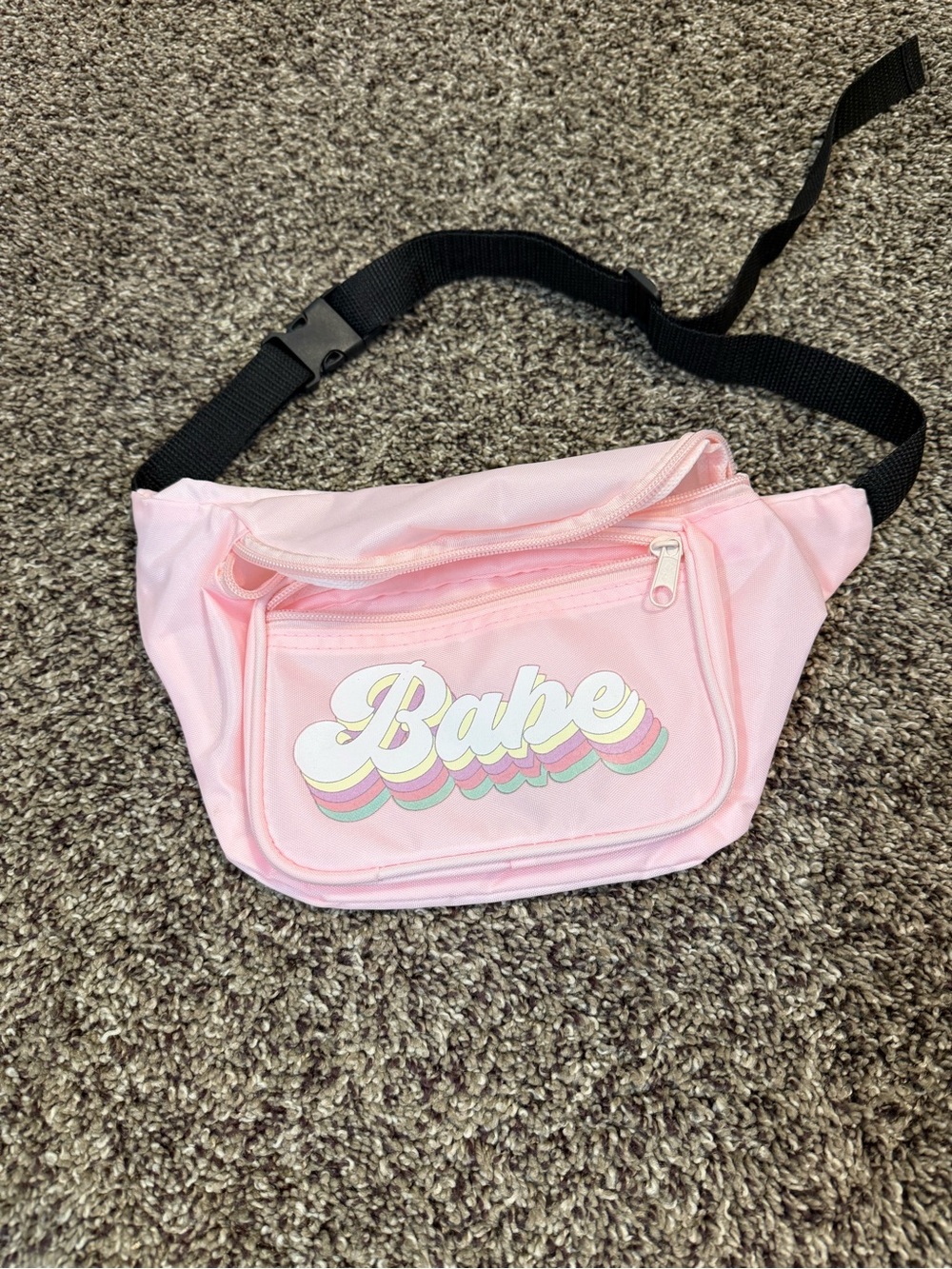 Pink 'Babe' Fanny Pack Waist Bag
